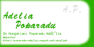 adelia poparadu business card